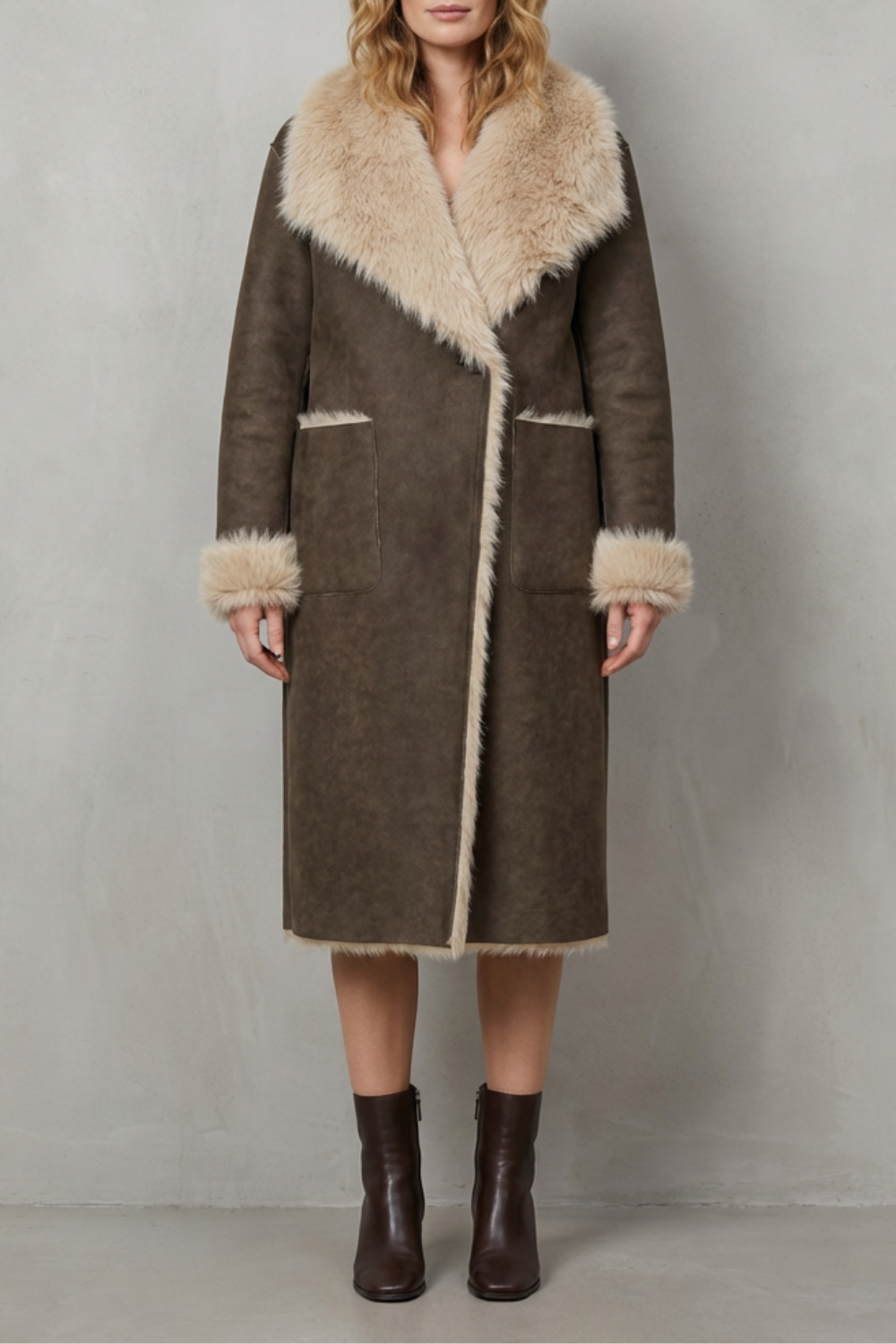 Ginevra – Käännettävä shearling-takki