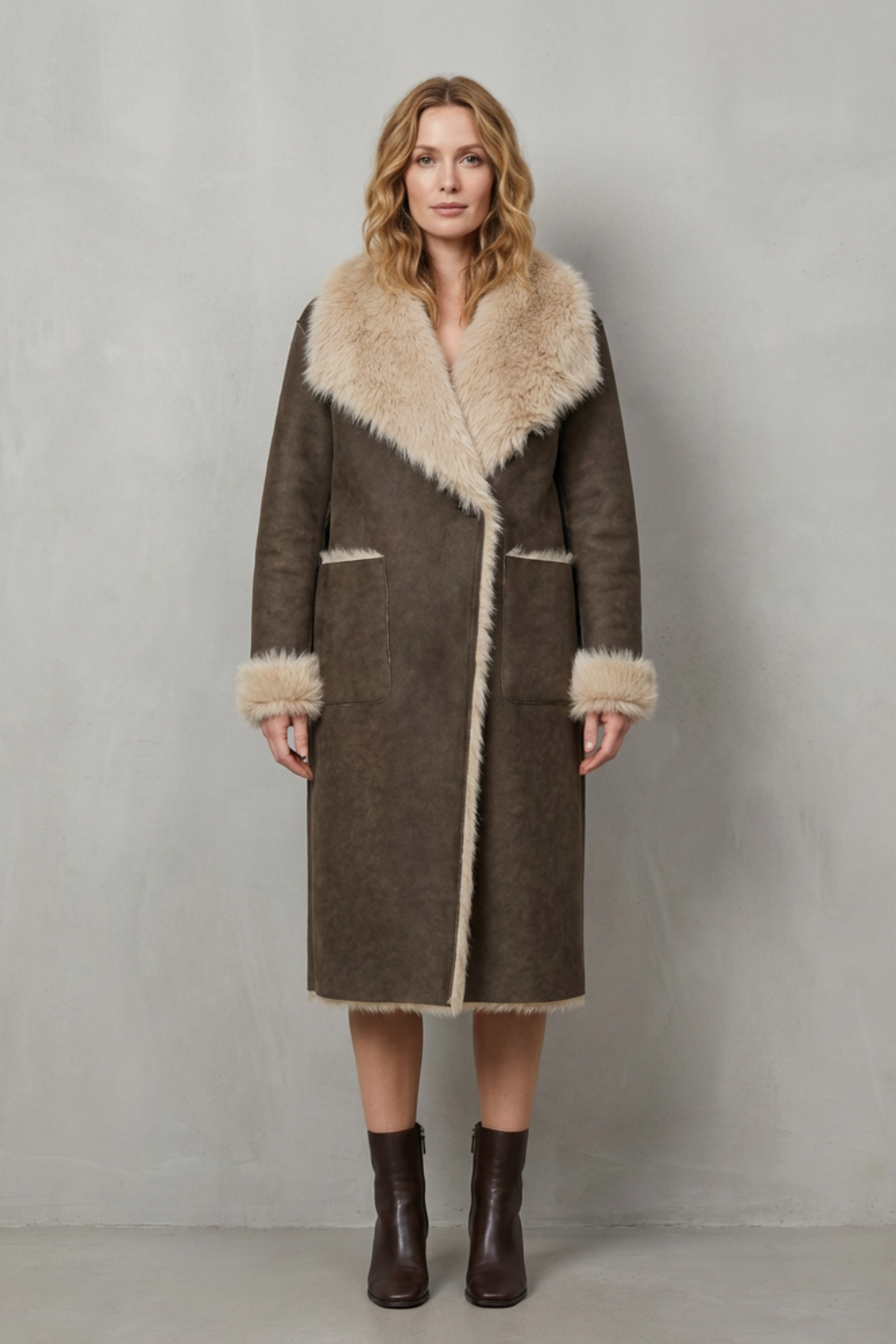 Ginevra – Käännettävä shearling-takki